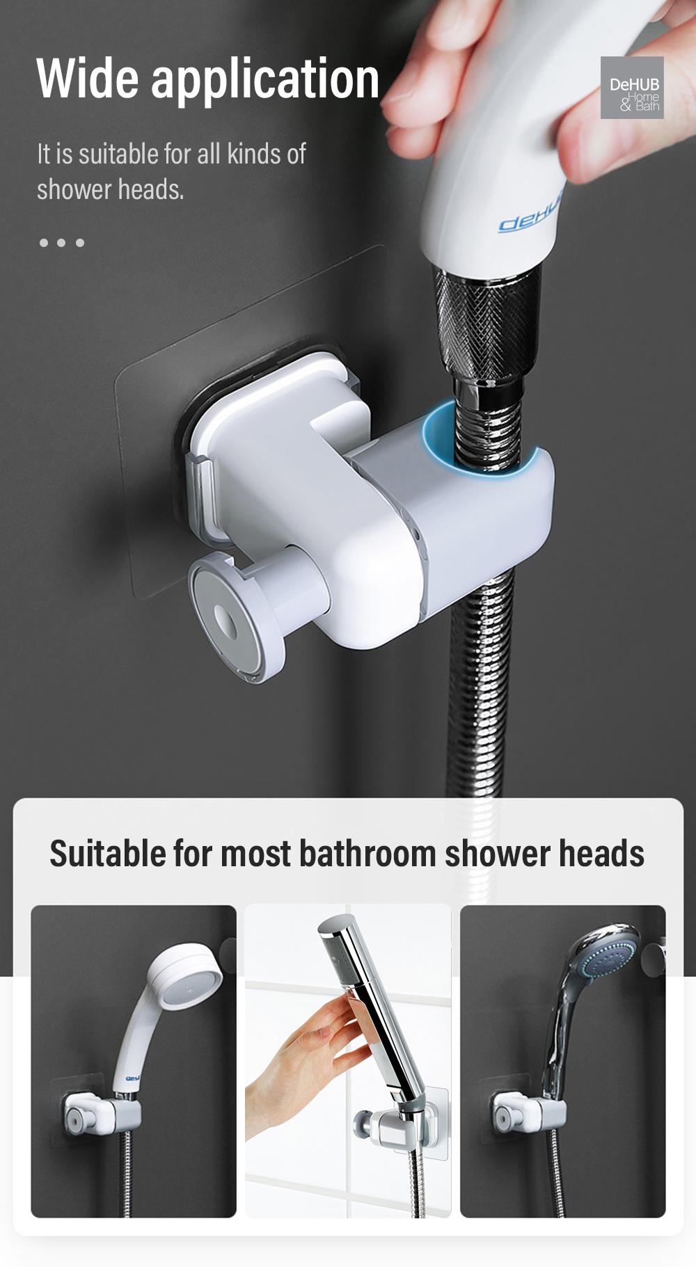 KOREA DeHUB Vacuum Pad Shower Head Holder-5